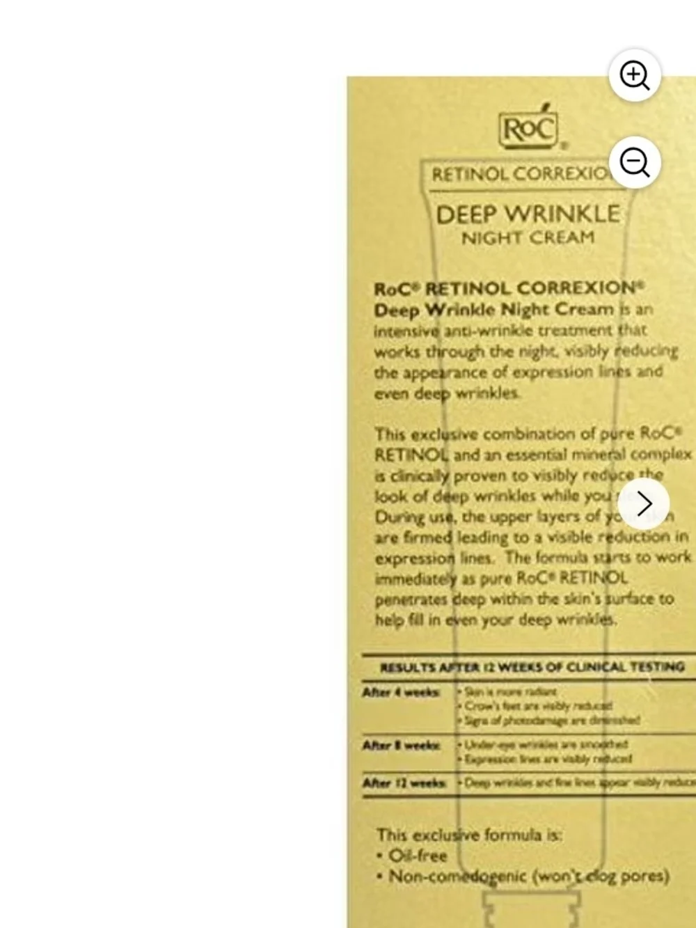 Retinol Correxion Deep Wrinkle Night Cream – Gold